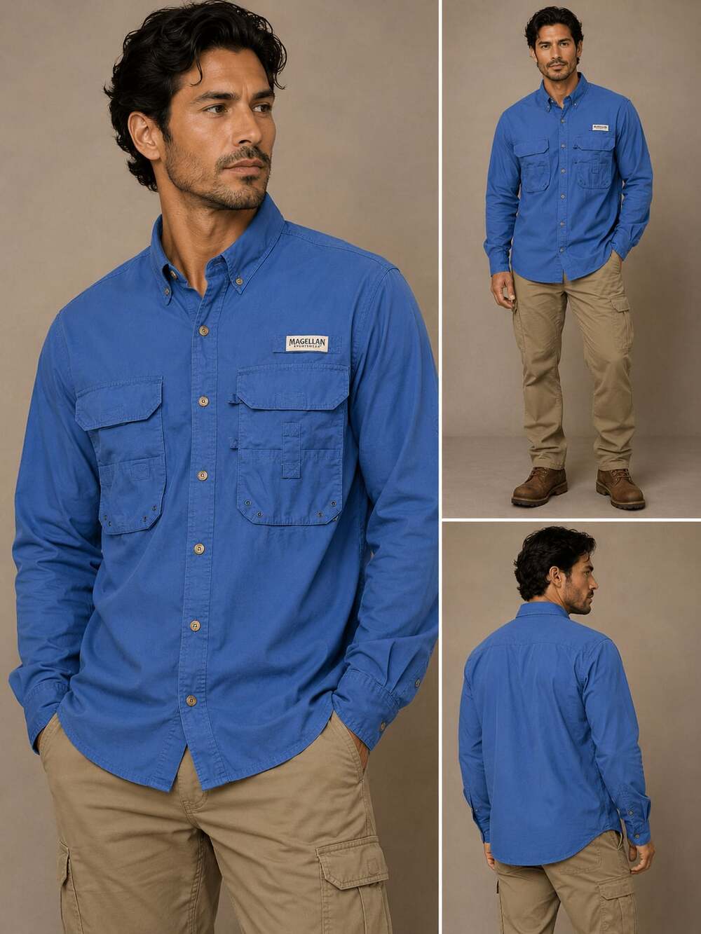 Magellan Sportswear Men's Relaxed Fit Long Sleeve Fishing Shirt
Z-142